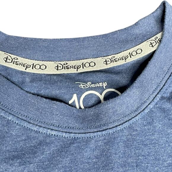 Disney Mens T-Shirt Sz Large Mickey Mouse 100th Anniversary Years Wonder Denim - Picture 5 of 9